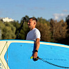 Рашгард мужской SUP face белый, короткий рукав (XXXL)