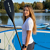 Рашгард женский SUP face белый, короткий рукав (XL)