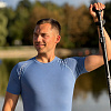 Рашгард мужской SUP face синий, короткий рукав (Размер XXXL)
