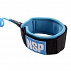 Лиш витой для сап-доски NSP Coil Leash 3,05м (голубой)