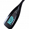 Карбоновое цельное весла с двойной диэдральной лопастью  NSP Paddle Vivace 84 Fix