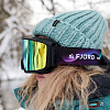 Маска горнолыжная Fjord WOW! Grey Lens full REVO Gold