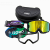 Маска горнолыжная Fjord WOW! Grey Lens full REVO Gold