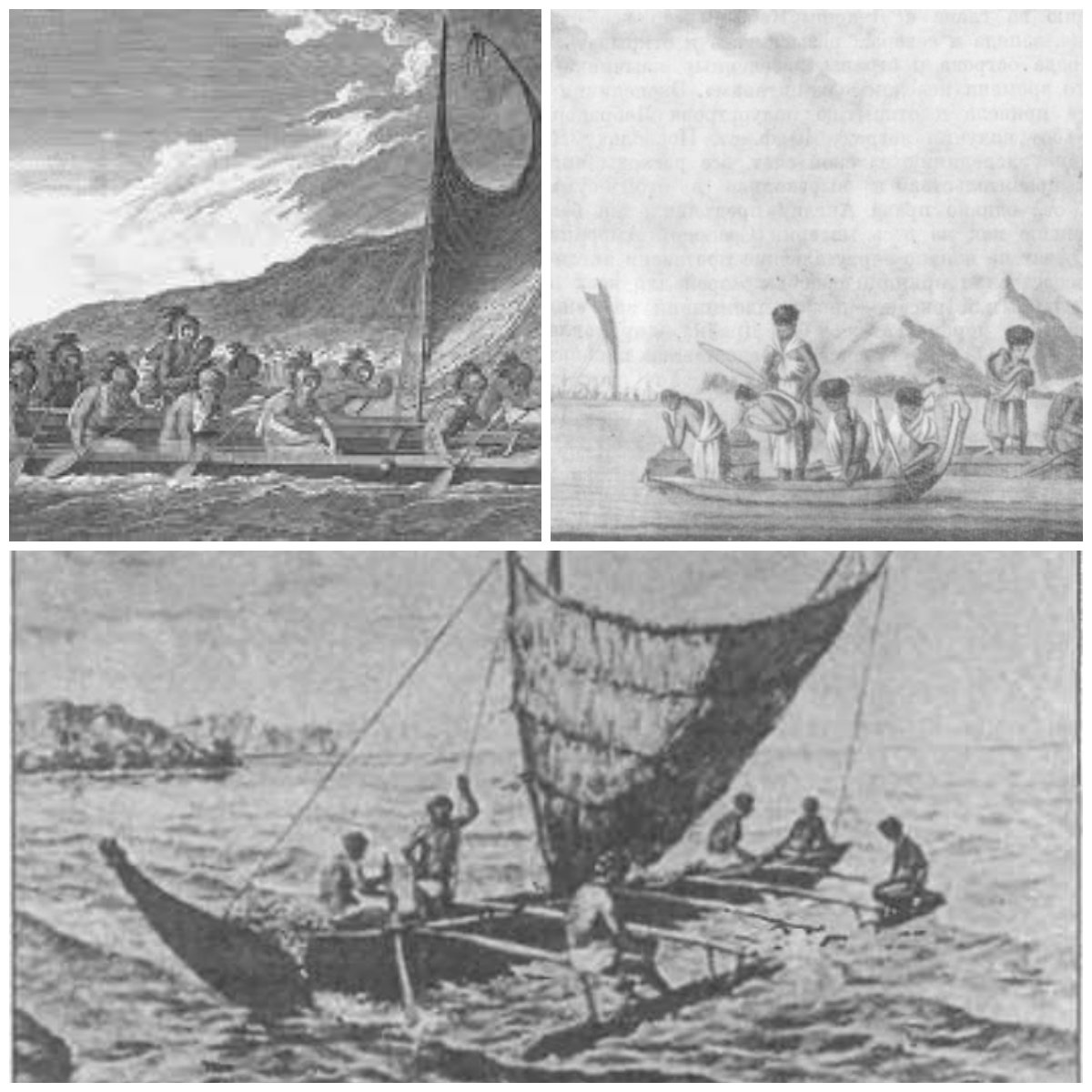 Каноэ древних полинезийцев