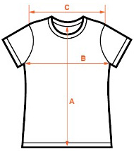 Сетка размеров женский футболок