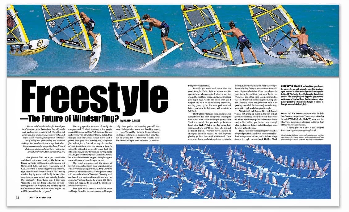 Freestyle windsurfing 