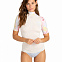 Гидрофутболка женская BILLABONG с короткими рукавами Rash Vest UPF 50 белая