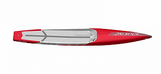 Сап-доска жесткая AQUA INC. Flatwater EVO 14'0"x22" carbon white/red (2024) вид 2