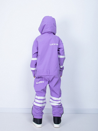 Комбинезон детский LUCKYBOO Astronaut series унисекс фиолетовый вид 3
