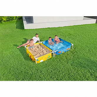Детский каркасный бассейн Bestway 561CF My First Pool с песочницей 213х122х30, 5см, 365л+200л вид 5