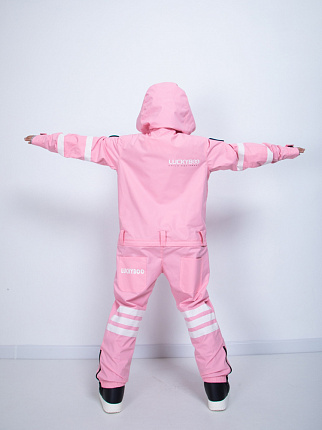 Комбинезон детский LUCKYBOO Astronaut series унисекс розовый вид 4