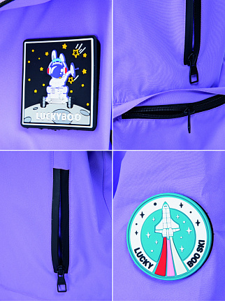 Комбинезон детский LUCKYBOO Astronaut series унисекс фиолетовый вид 10