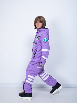 Комбинезон детский LUCKYBOO Astronaut series унисекс фиолетовый вид 2