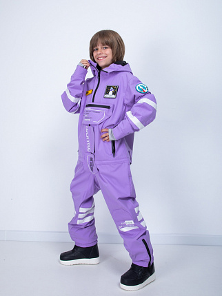 Комбинезон детский LUCKYBOO Astronaut series унисекс фиолетовый вид 1