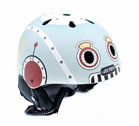 Детский сноубородический шлем LUCKYBOO - PLAY серый