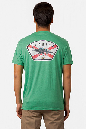 Футболка мужская Rip Curl THE SWAMP PRE TEE GREEN HEATHER вид 2