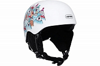 Детский сноубородический шлем LUCKYBOO - FUTURE белый-горы