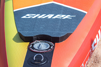 Надувная SUP доска Shark RACING BOARD 14′x25" вид 9