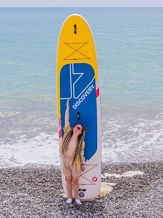 Доска SUP надувная PRIME 12'2x34"x6" Discovery yellow вид 8