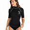 Гидрофутболка женская BILLABONG с короткими рукавами Rash Vest UPF 50 черная