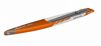 Сап-доска жесткая AQUA INC. Flatwater PRO 14'0"x21" carbon white/orange (2023) вид 2