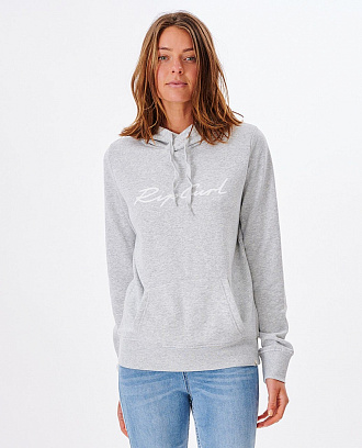 Толстовка-худи женская Rip Curl SCRIPT STANDARD HOOD (LIGHT GREY HEAT) вид 3