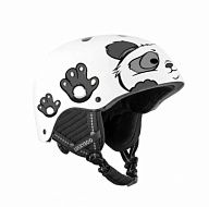 Детский сноубородический шлем LUCKYBOO - PLAY белый