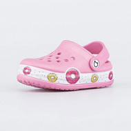 Пляжная детская ЭВА обувь Сабо розовый с LED-подсветкой на подошве