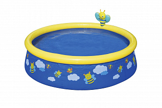 Детский бассейн надувной круглый с брызгалкой Bestway 152х38 на 477л вид 1