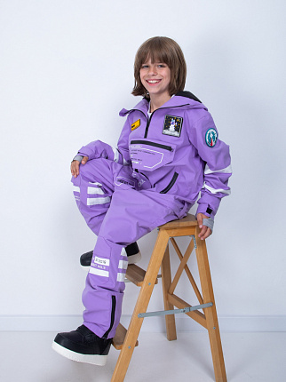 Комбинезон детский LUCKYBOO Astronaut series унисекс фиолетовый вид 6