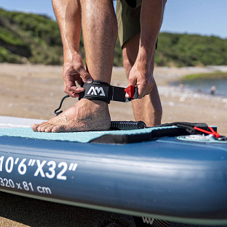 Лиш для SUP-доски прямой Aqua Marina Paddle Board Standard Safety Leash 8'/5mm S23 вид 3