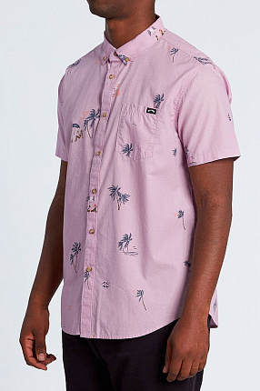 Рубашка мужская Billabong sundays mini розовая вид 1