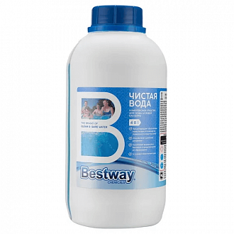Комплексное жидкое средство для ухода за водой бассейна Чистая вода Bestwаy 4 в 1 OW0.75LBW 750 гр 
