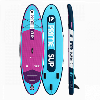 Сапборд надувной SUP Prime 10'8"x33"x6" Flip light blue (2025) вид 1