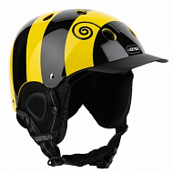 Детский сноубородический шлем LUCKYBOO - PLAY желтый