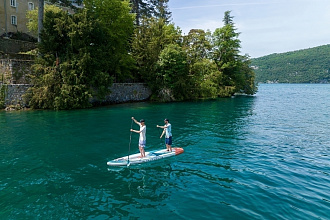 Доска SUP надувная Aqua Marina Cascade Tandem гибрид САП/КАЯК 13'2" (2024) вид 21