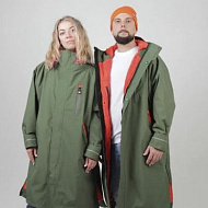 Мембранная парка унисекс Red Paddle Pro Change Jacket Evo с капюшоном темно-зеленая