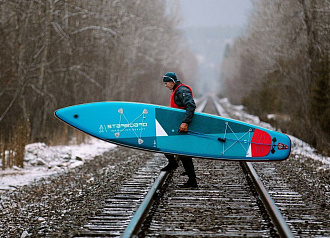 Надувная SUP доска с веслом Starboard 11'6"х29"х6" Touring Zen Roll Sc (2023) вид 9