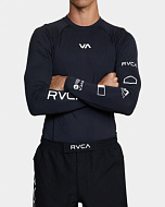 Рашгард мужской RVCA с длинными рукавами SPORT черный