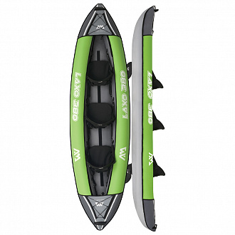 Каяк надувной трехместный с веслами AQUA MARINA Laxo-380 S21