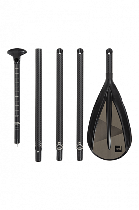 Весло SUP разборное сверхкомпактное RED PADDLE 2021 CARBON 100% (5 piece) LevelLock