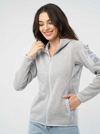 Легкая куртка TORTUGA TRAVEL CARDIGAN W (Светло-серый/Светло-серый) вид 7