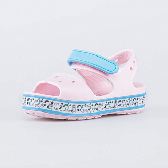 Пляжная детская ЭВА обувь Сабо розовый-голубой