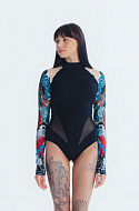 Купальник лонгслив AXEFEEL TATTOO DRAGON