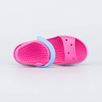 Пляжная детская ЭВА обувь Сандалии фуксия-голубой вид 3