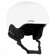 Горнолыжный белый шлем PRIME - FUN-F1 (юношеский/взрослый)
