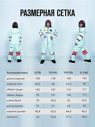 Комбинезон детский LUCKYBOO Astronaut series унисекс белый вид 9