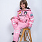 Комбинезон детский LUCKYBOO Astronaut series унисекс розовый вид 6