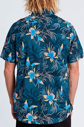 Рубашка мужская Billabong sundays floral синяя вид 2