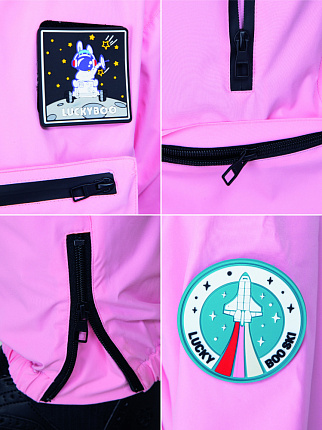 Комбинезон детский LUCKYBOO Astronaut series унисекс розовый вид 9